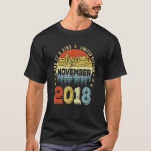Awesome Since November 2018 4 Years Old 4th Birthd T-Shirt