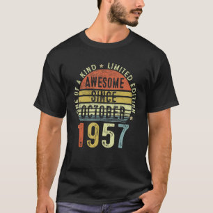 Awesome Since October 1957 65 Years Old 65th Birth T-Shirt