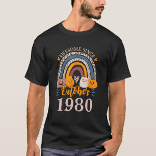 Awesome Since October 1980 42nd Birthday Halloween T-Shirt