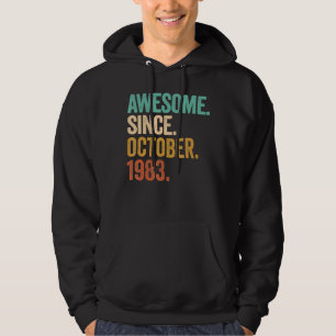 Awesome Since October 1983 39 Years Old 39th Birth Hoodie