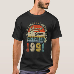 Awesome Since October 1991 31st Birthday 31 Years T-Shirt