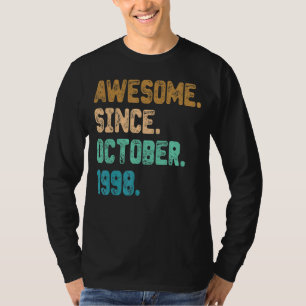 Awesome Since October 1998 Vintage 24th Birthday T-Shirt