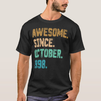Awesome Since October 1998 Vintage 24th Birthday T-Shirt