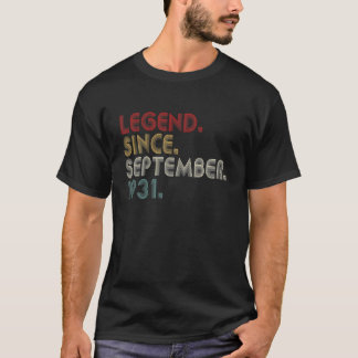 Awesome Since September 1931 90Th Birthday 90 Year T-Shirt