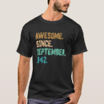 Awesome Since September 1942 Vintage 80th Birthday T-Shirt<br><div class="desc">Awesome Since September 1942 Vintage 80th Birthday.</div>