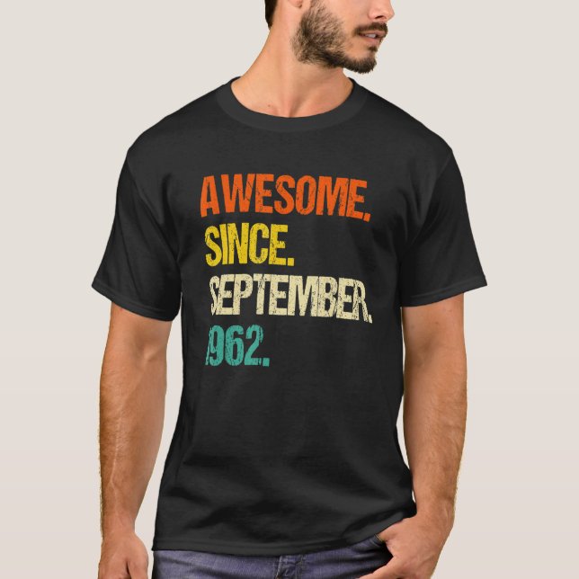 Awesome Since September 1962 T-Shirt (Front)