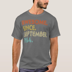 Awesome Since September 1964 Vintage 58th Birthday T-Shirt