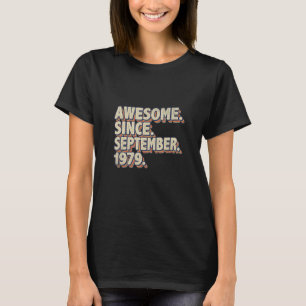 Awesome Since September 1979 Retro 43rd Birthday 4 T-Shirt