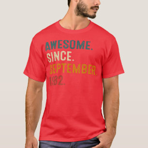 Awesome Since September 1982 40th Birthday 40 Year T-Shirt