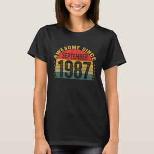Awesome Since September 1987 36th Birthday Women T-Shirt