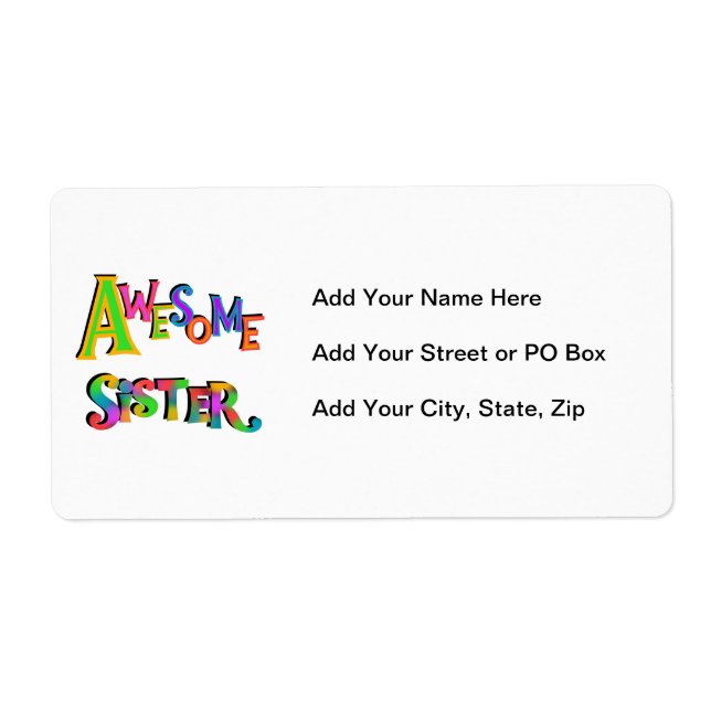 Awesome Sister T-shirts and Gifts (Front)