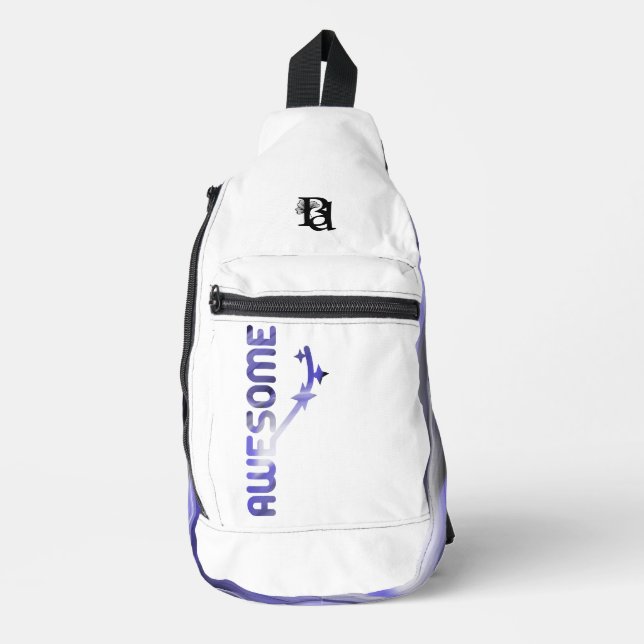 AWESOME Sling Bag Trend Abstract Lavender Violet (Front)