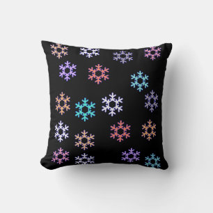 Awesome Snowflakes Throw Pillow / Cushion