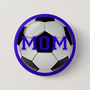 Awesome Soccer Mom Custom Colours 2 Inch Round Button