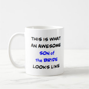 awesome son of the bride coffee mug