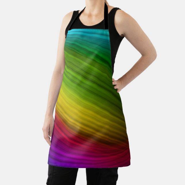 Awesome Spectrum of Rainbow Colors Apron (Insitu)