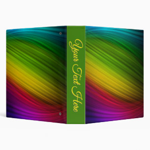 Awesome Spectrum of Rainbow Colors Personal Binder