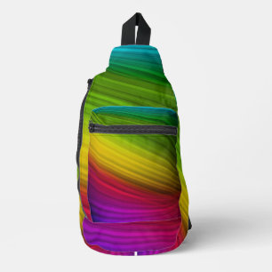Awesome Spectrum of Rainbow Colors Sling Bag