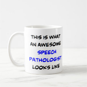 awesome speech pathologist coffee mug