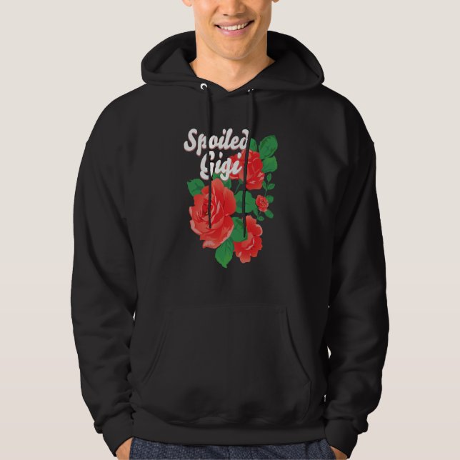Awesome Spoiled Gigi Family Loves Nonna Grandma Ro Hoodie (Front)