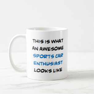awesome sports car enthusiast coffee mug