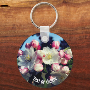 Awesome Spring Blossoms Flower Personalized Keychain