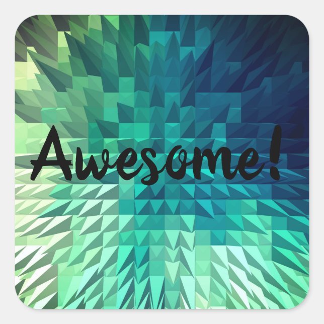 Awesome Square Sticker (Front)