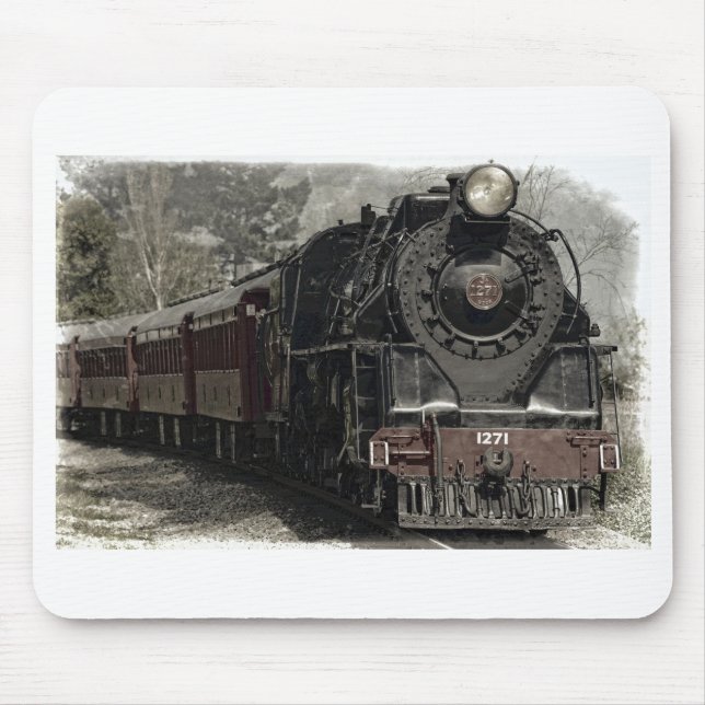 Awesome Steam Locomotive Mouse Pad (Front)