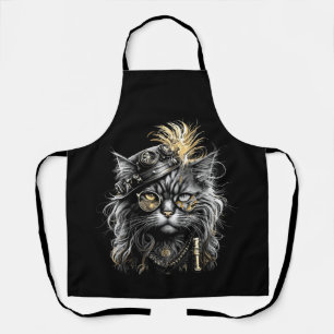 Awesome Steampunk Cat  Apron
