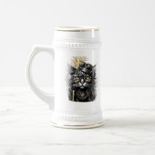 Awesome Steampunk Cat Beer Stein