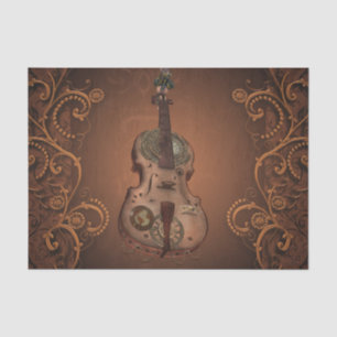 Awesome steampunk violin tissue paper