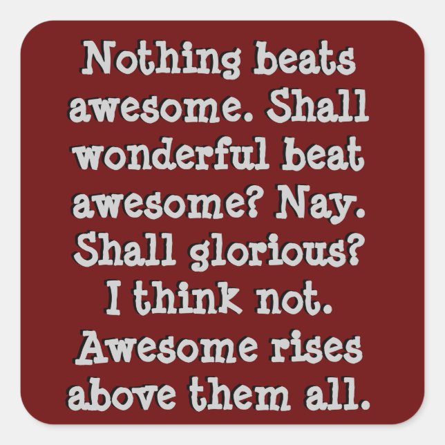 Awesome Sticker (Front)