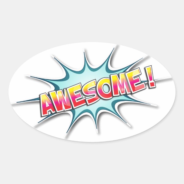 AWESOME! Sticker (Front)