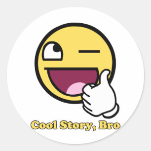 Awesome Story Classic Round Sticker