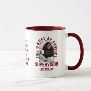 AWESOME SUPERVISOR LOOKS LIKE Fun Coworker Photo Mug
