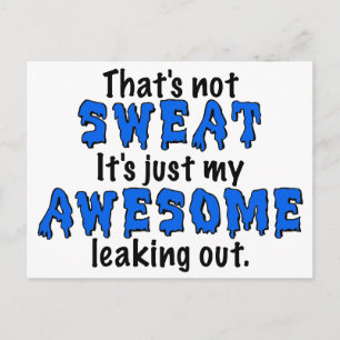 Awesome Sweat Postcard