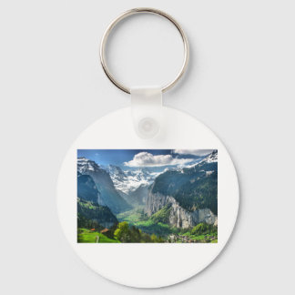 Awesome Switzerland Alps Keychain