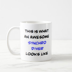 awesome synchro diver coffee mug