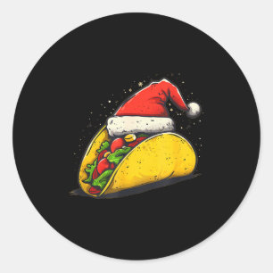Awesome Taco Outfit For Xmas Tacos Lovers  Classic Round Sticker