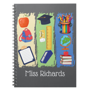 Awesome Teacher Modern Symbols Notebook
