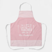 Awesome teacher modern typography pink gift