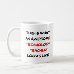 awesome technology teacher coffee mug