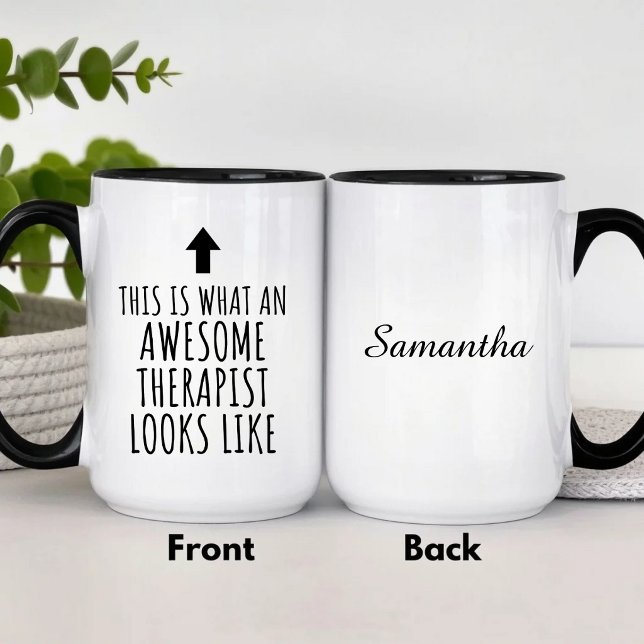 Awesome Therapist Looks Like This Funny  Mug (Creator Uploaded)