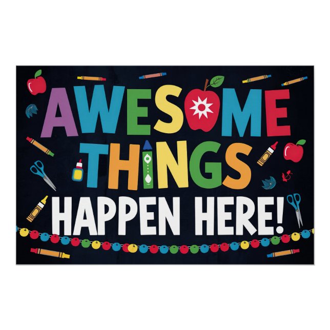 Awesome Things Happen Here Poster (Front)