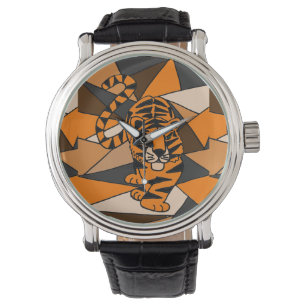 Awesome Tiger Abstract Art Watch