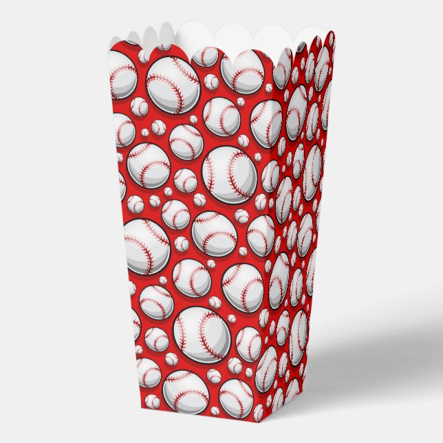Awesome tiled Baseball sports pattern  Favor Box (Back)