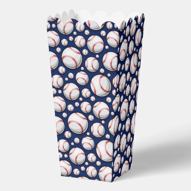 Awesome tiled Baseball sports pattern Favor Box (Front)