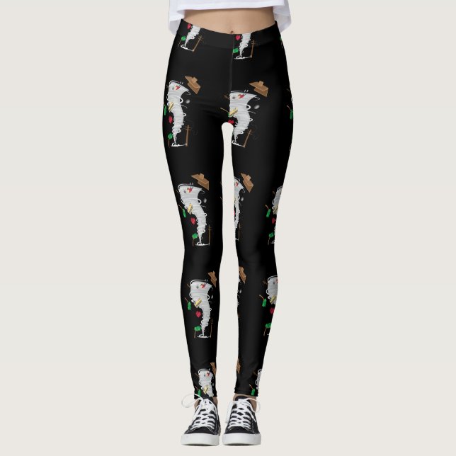 Awesome Tornado & Storm Chasing Leggings (Front)