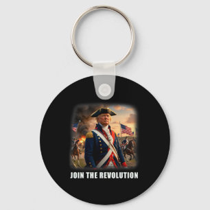 Awesome Trump Patriotic Revolution 2024 President Keychain