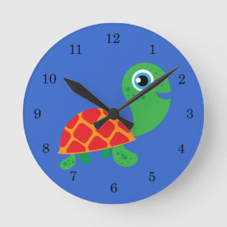 Awesome Turtle Round Clock